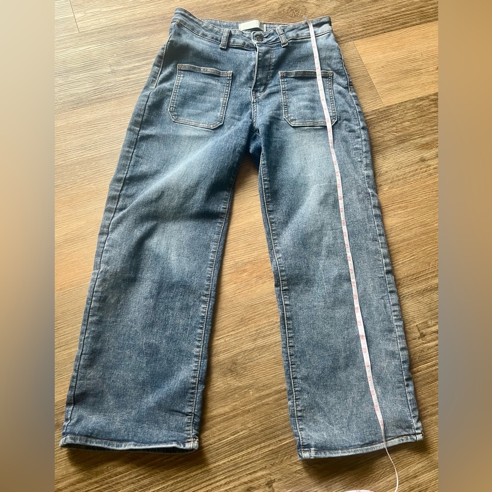 Angels of Difference Relaxed Barrel Fit Blue Jeans 10 P EUC